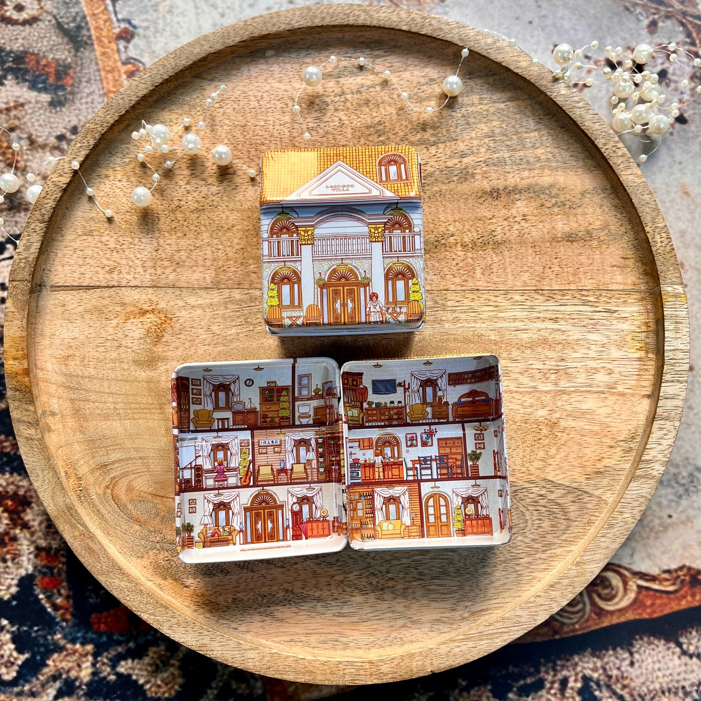 1 Pc Creative Mini Tin Box for Storage