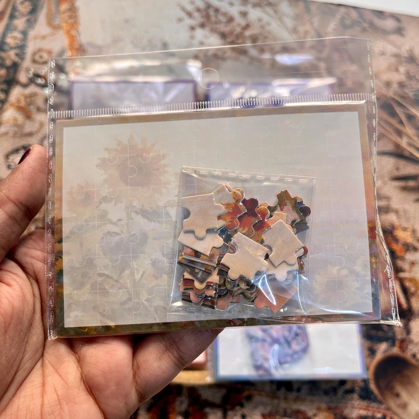 54 Pcs of Puzzle Stickers: Monet Impressions Series Retro Landscape Stickers
