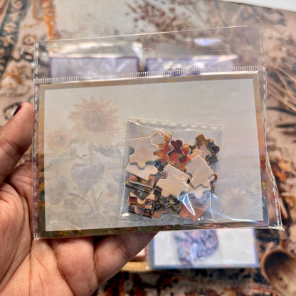 54 Pcs of Puzzle Stickers: Monet Impressions Series Retro Landscape Stickers
