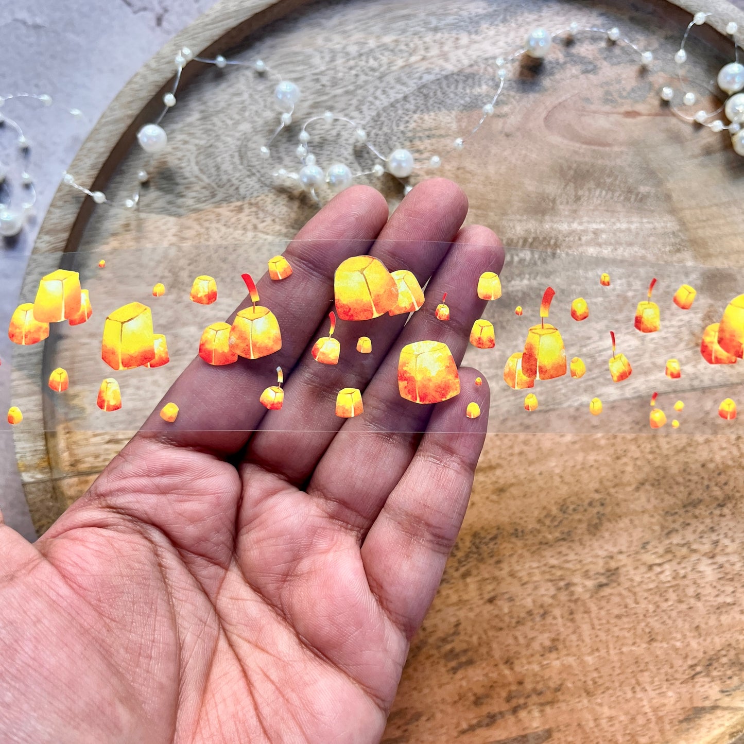 1 Pc Ancient Charm lantern in the Sky Sample Tape