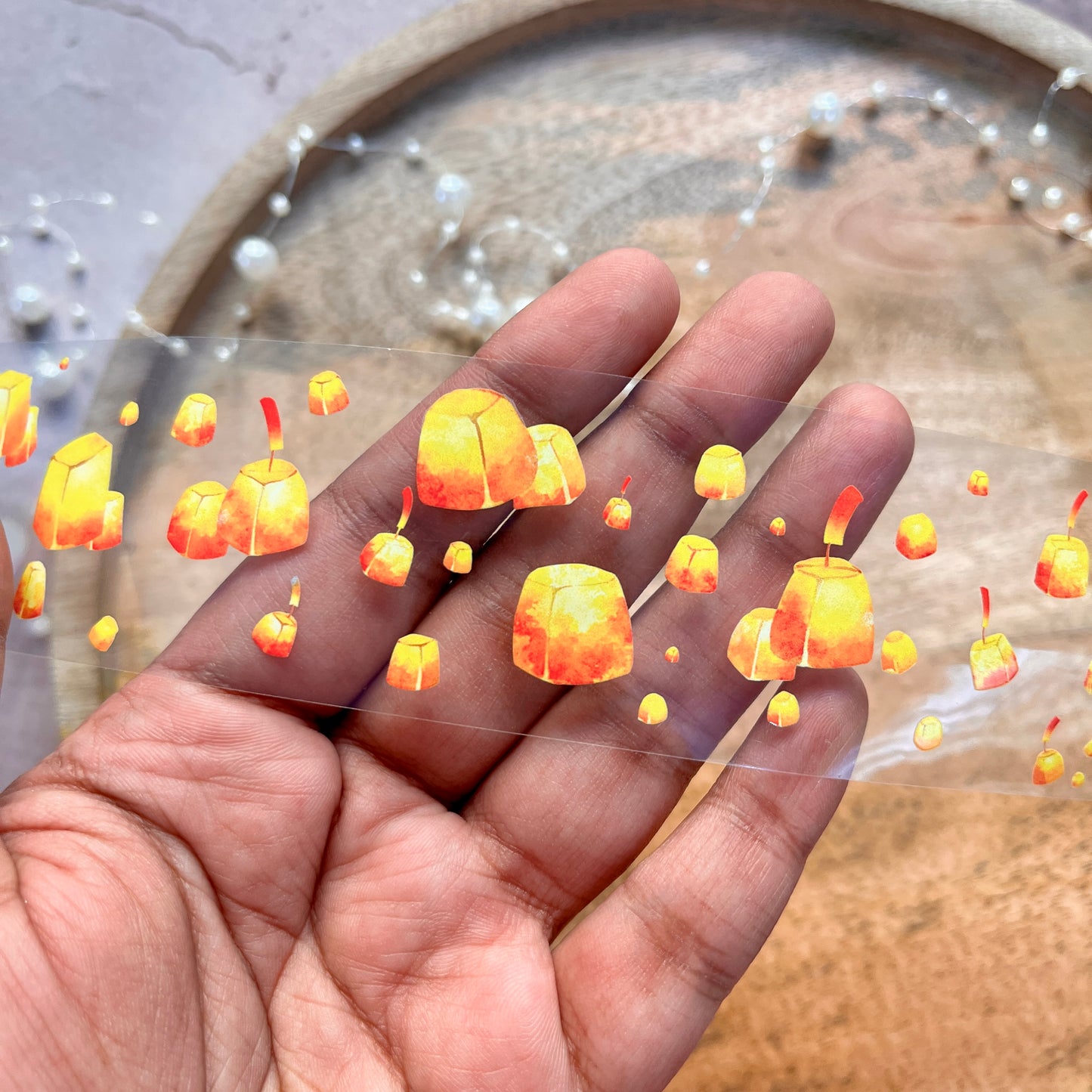 1 Pc Ancient Charm lantern in the Sky Sample Tape