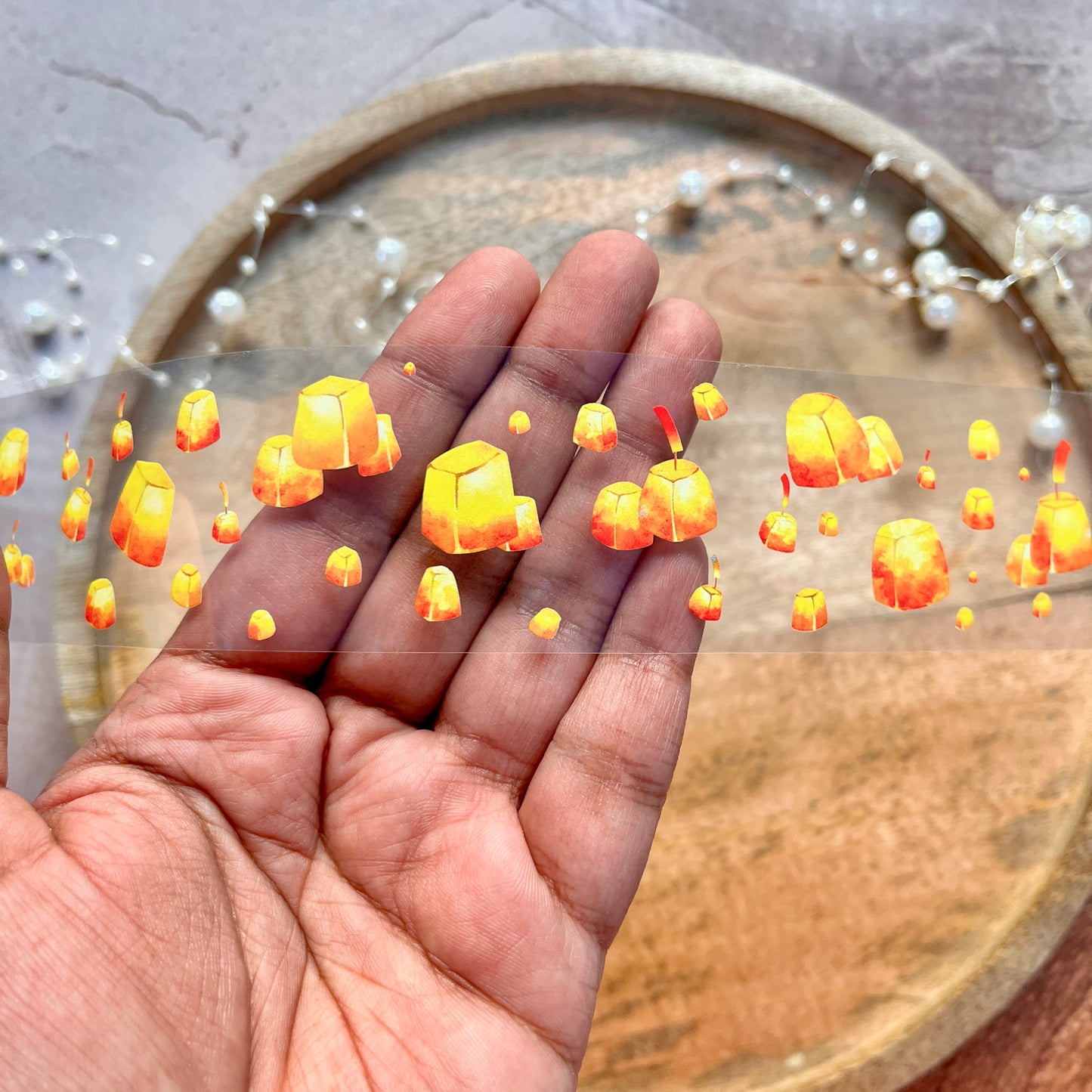 1 Pc Ancient Charm lantern in the Sky Sample Tape