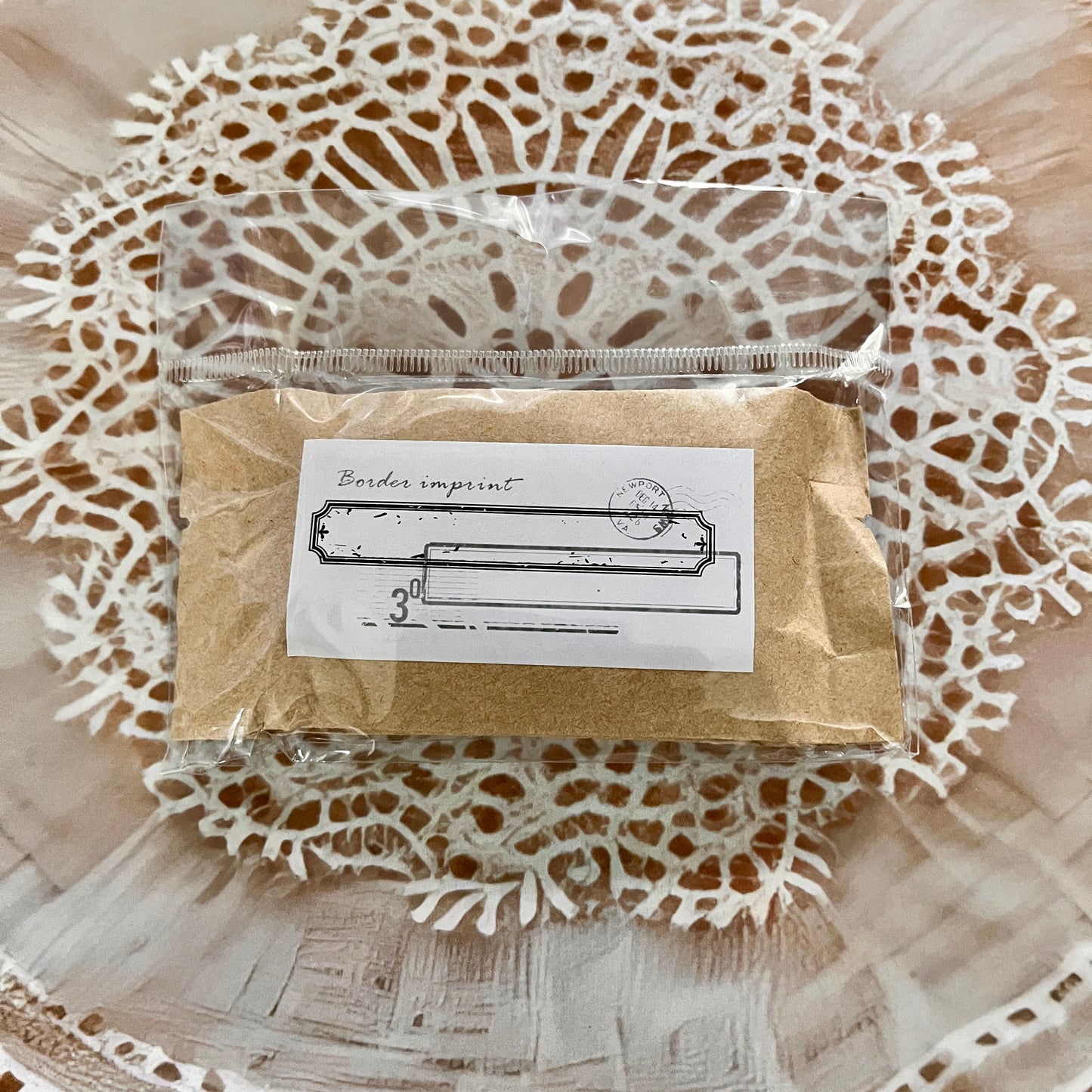 1 Pc Border Stamps Series Small Wooden Rubber stamp for scrapbook