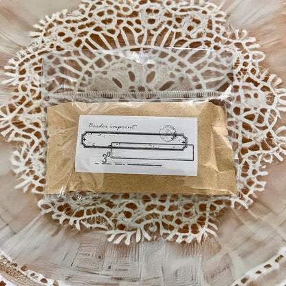 1 Pc Border Stamps Series Small Wooden Rubber stamp for scrapbook