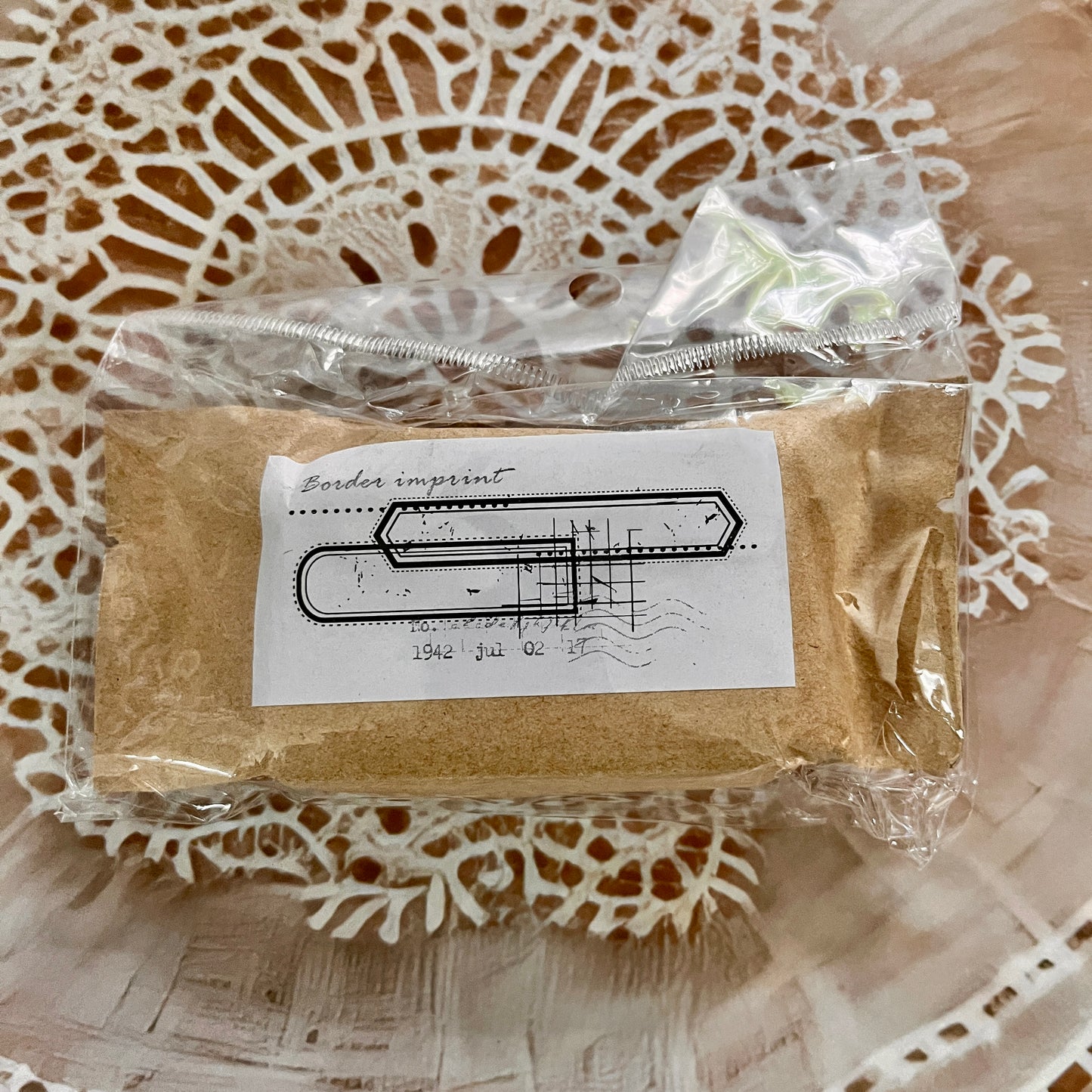 1 Pc Border Stamps Series Small Wooden Rubber stamp for scrapbook