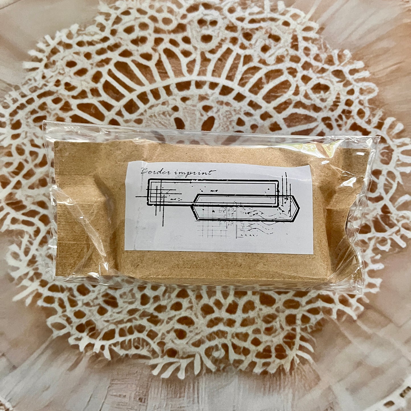 1 Pc Border Stamps Series Small Wooden Rubber stamp for scrapbook