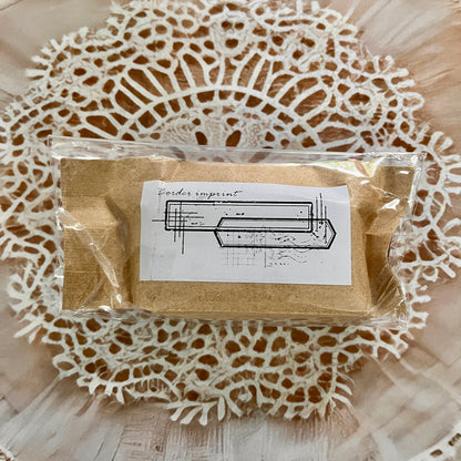 1 Pc Border Stamps Series Small Wooden Rubber stamp for scrapbook