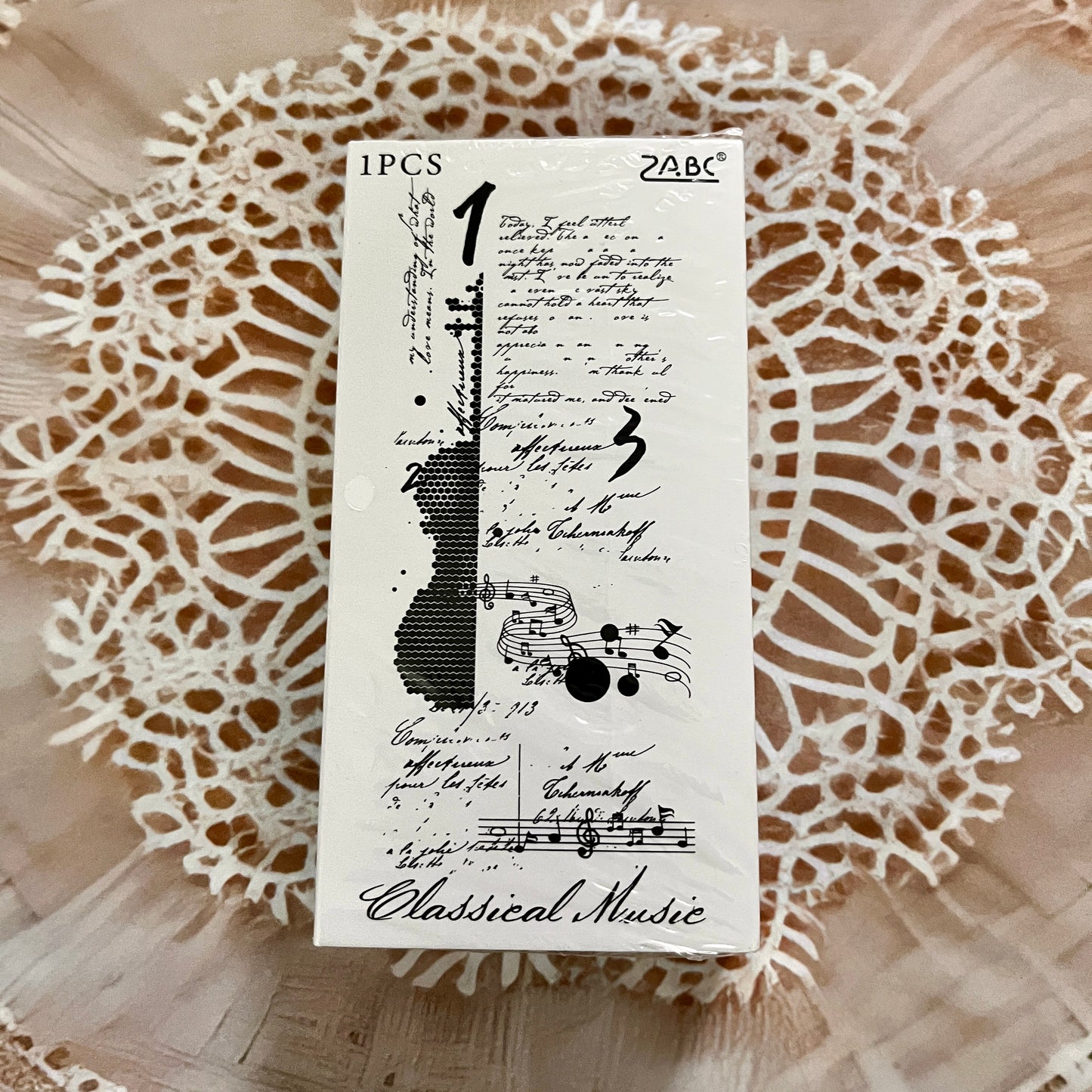 1 Pc Age Poetry Collection Beech Wooden Vintage English Stamp