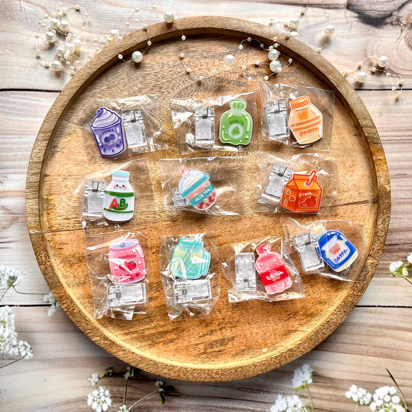 1 Pc Creative Cartoon Drink Bottle-Shaped Cute Clip