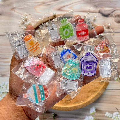 1 Pc Creative Cartoon Drink Bottle-Shaped Cute Clip
