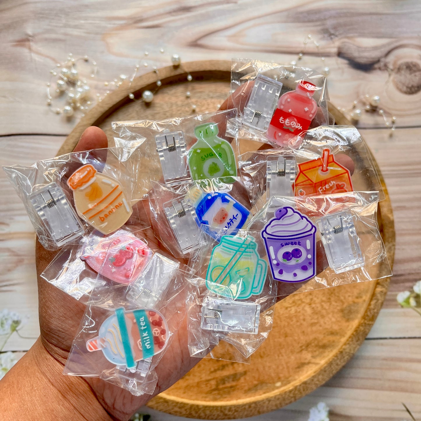 1 Pc Creative Cartoon Drink Bottle-Shaped Cute Clip