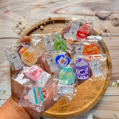 1 Pc Creative Cartoon Drink Bottle-Shaped Cute Clip