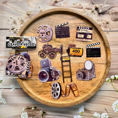 10 Pcs Vintage Voice Series Retro DIY Journaling Stickers
