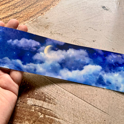 Beautiful Moon Ancient Blue Sky Pet Tape for Journaling