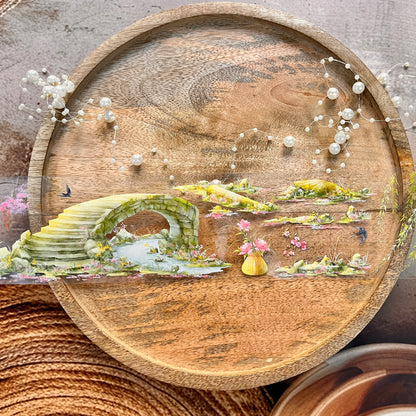 1 Pc Ancient Charm Pink Flower Banquet Scenic Sample Tape