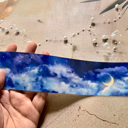 Beautiful Moon Ancient Blue Sky Pet Tape for Journaling