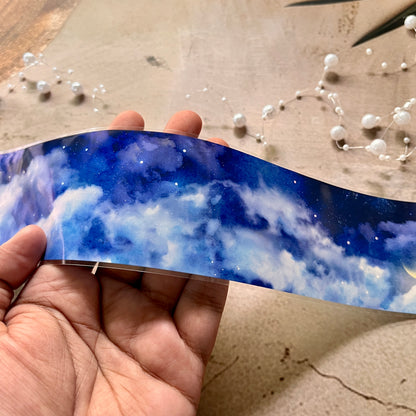 Beautiful Moon Ancient Blue Sky Pet Tape for Journaling