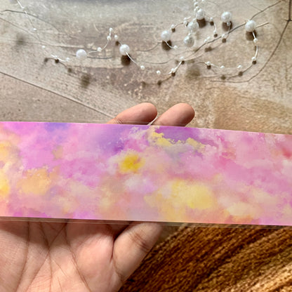 Pretty Pink and Yellow Sky Pet Tape for Journaling