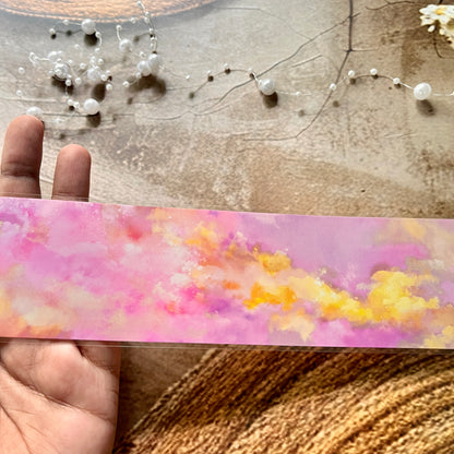 Pretty Pink and Yellow Sky Pet Tape for Journaling