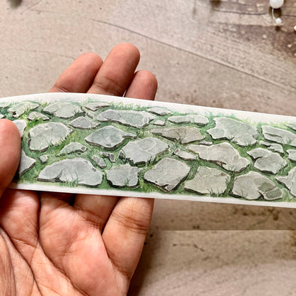Green Grass and Small Brick Washi Tape for Journaling
