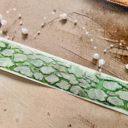 Green Grass and Small Brick Washi Tape for Journaling