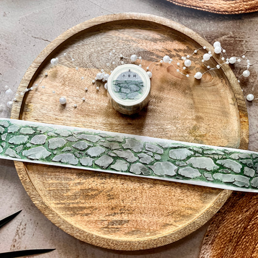 Green Grass and Small Brick Washi Tape for Journaling