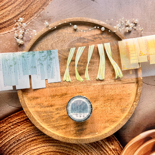 1 Pc Ancient Pretty Curtains Sample Tape for Scenic Journal Spreads