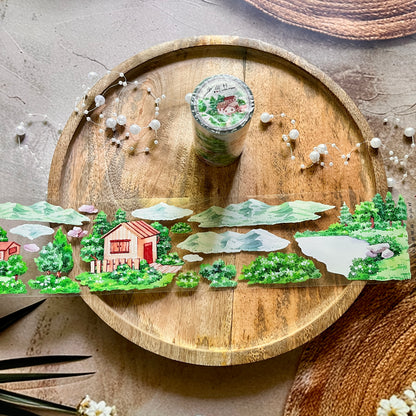 Little Mountain Village Pet Tape for Journaling