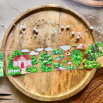 Little Mountain Village Pet Tape for Journaling