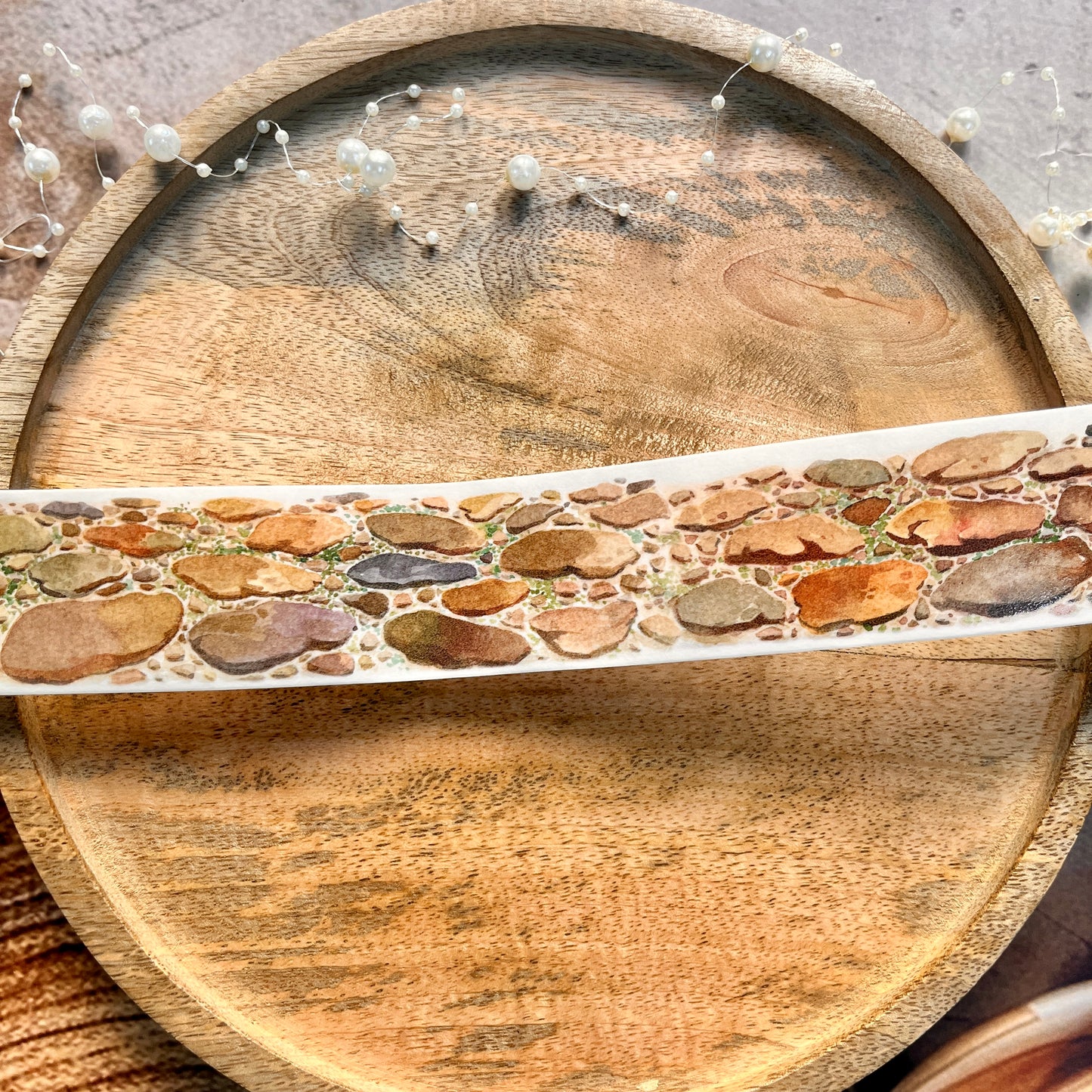 1 Pc Ancient Brick Road Landscape Washi Sample Tape