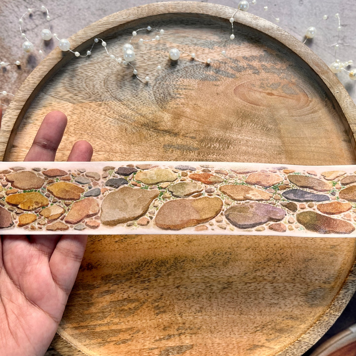 1 Pc Ancient Brick Road Landscape Washi Sample Tape