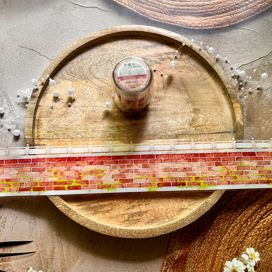 Protective Ancient Brick Wall Pet Tape for Journaling