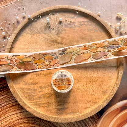 1 Pc Ancient Brick Road Landscape Washi Sample Tape