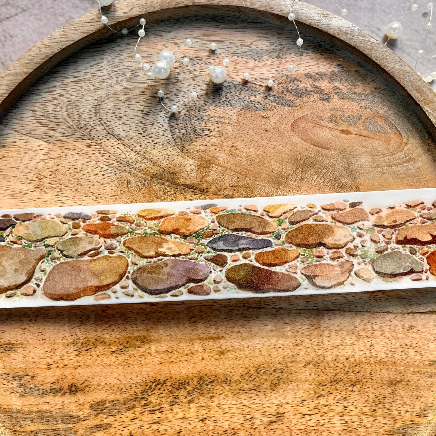 1 Pc Ancient Brick Road Landscape Washi Sample Tape