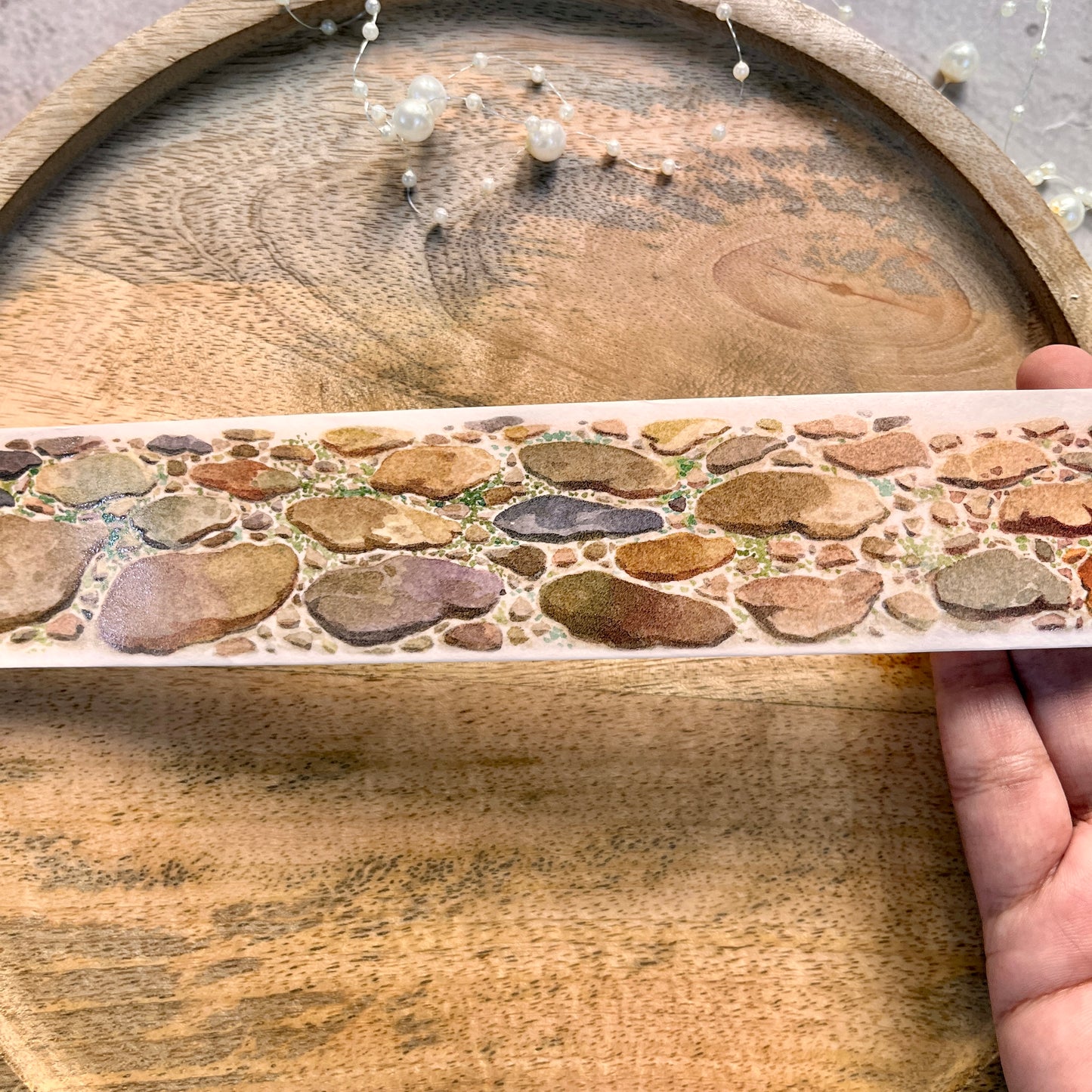 1 Pc Ancient Brick Road Landscape Washi Sample Tape