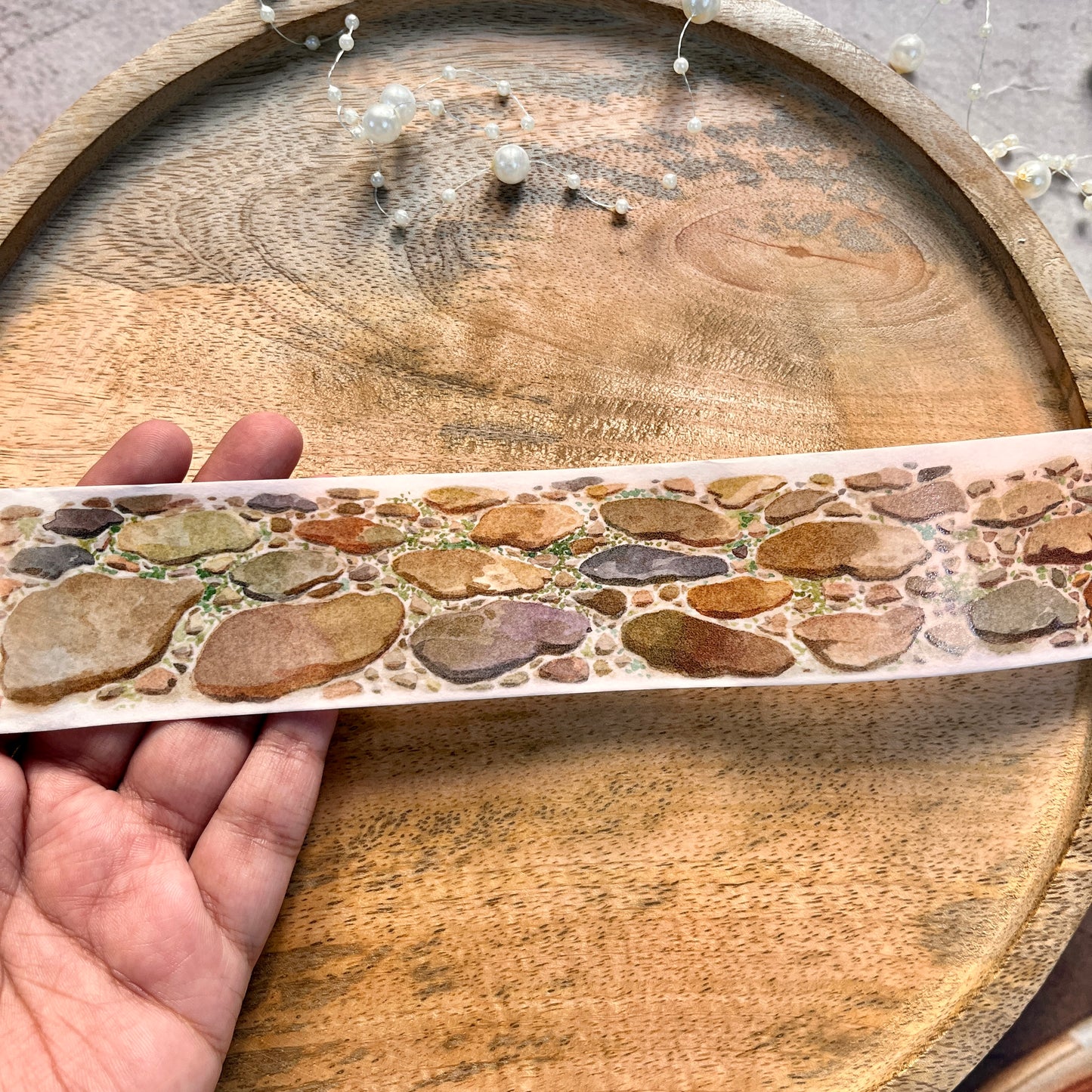 1 Pc Ancient Brick Road Landscape Washi Sample Tape