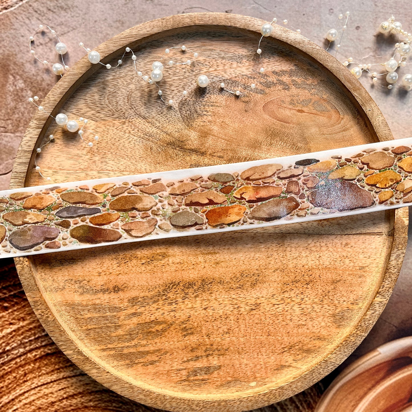 1 Pc Ancient Brick Road Landscape Washi Sample Tape