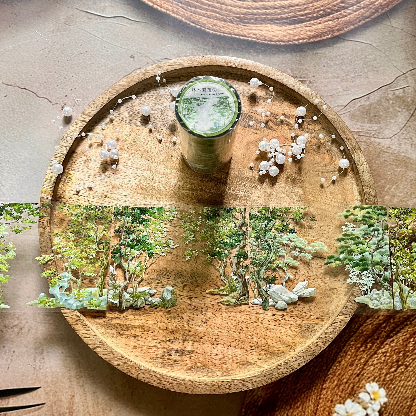 Lush Green Forest Trees Large Pet Tape for Journaling