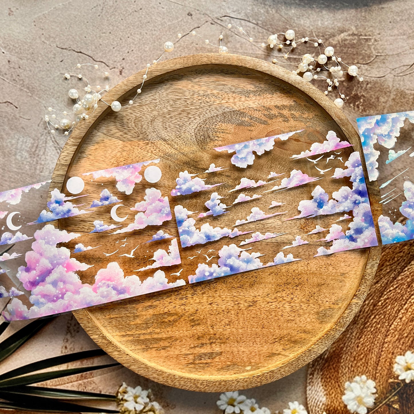 Cloud Dreams Shallow Song Large PET Landscaping Tape