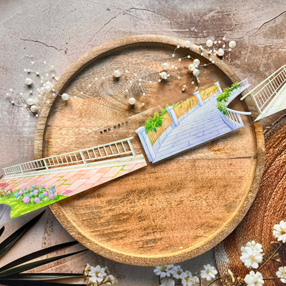 Sunshine Afternoon Lake Trail PET Landscape Tape for Journaling