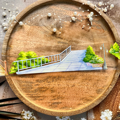 Sunshine Afternoon Lake Trail PET Landscape Tape for Journaling