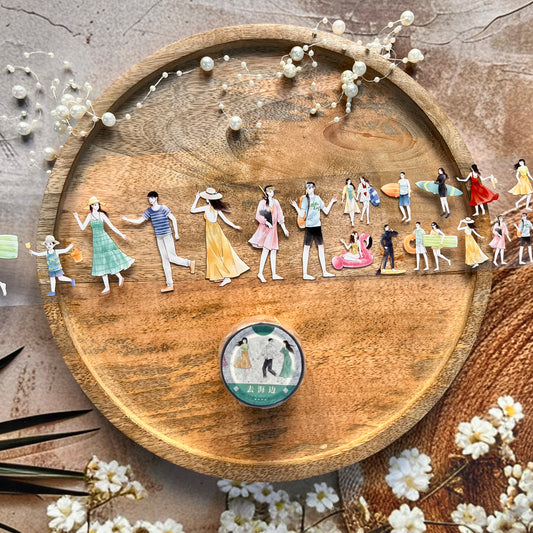 Sunshine Afternoon to the seaside Character Pet Tape for Journaling