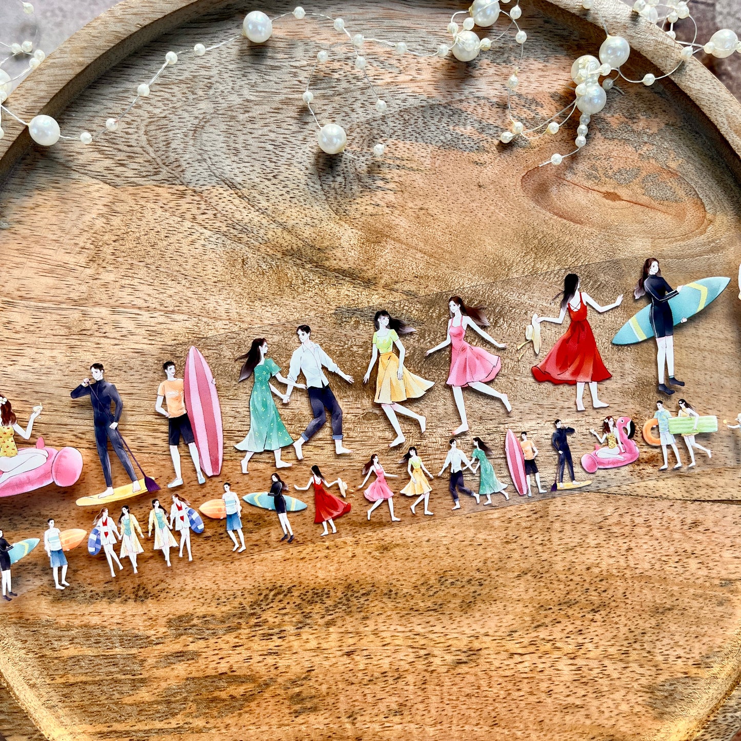 Sunshine Afternoon to the seaside Character Pet Tape for Journaling