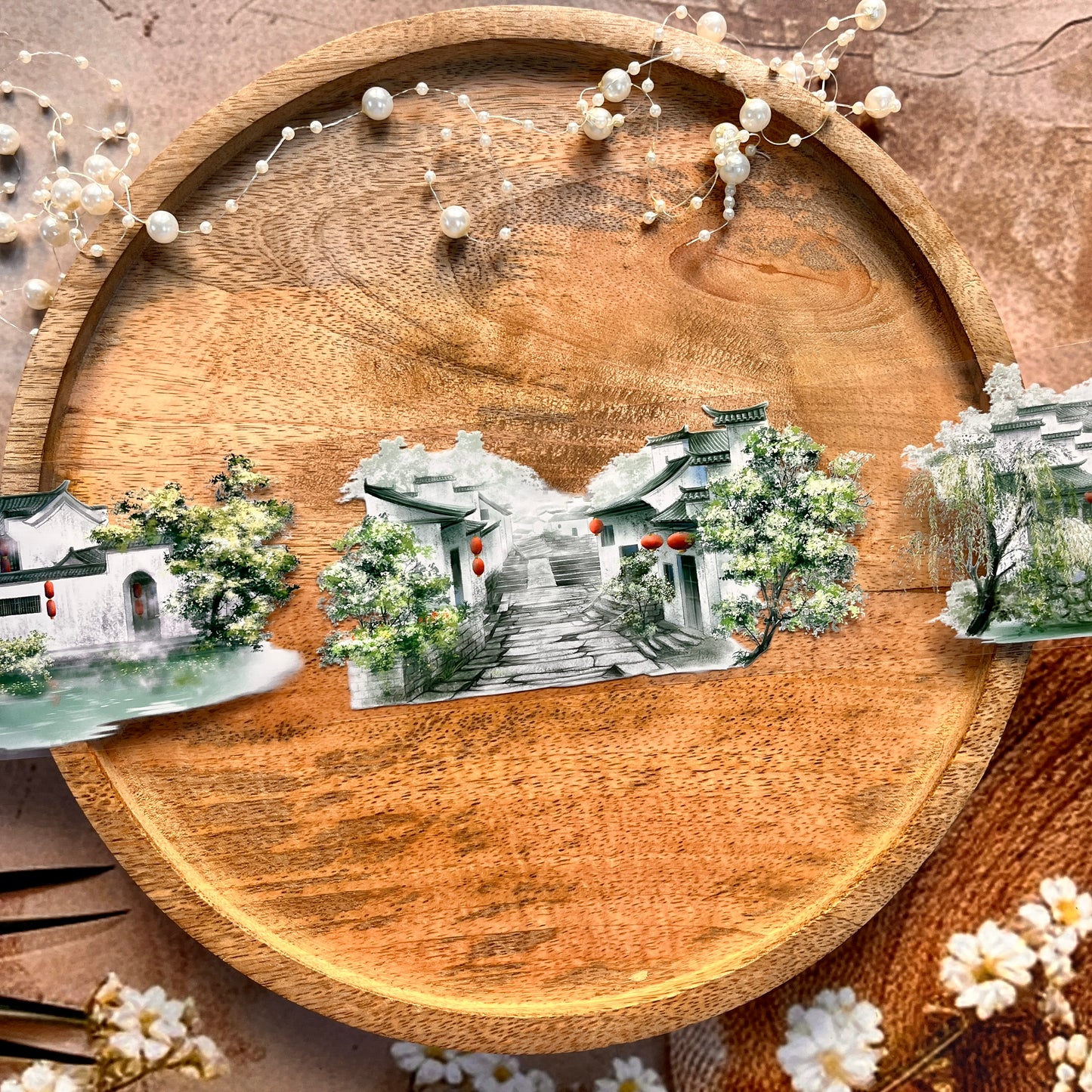 Leaves Full Crown Gangnam Town-PET Landscaping Tape
