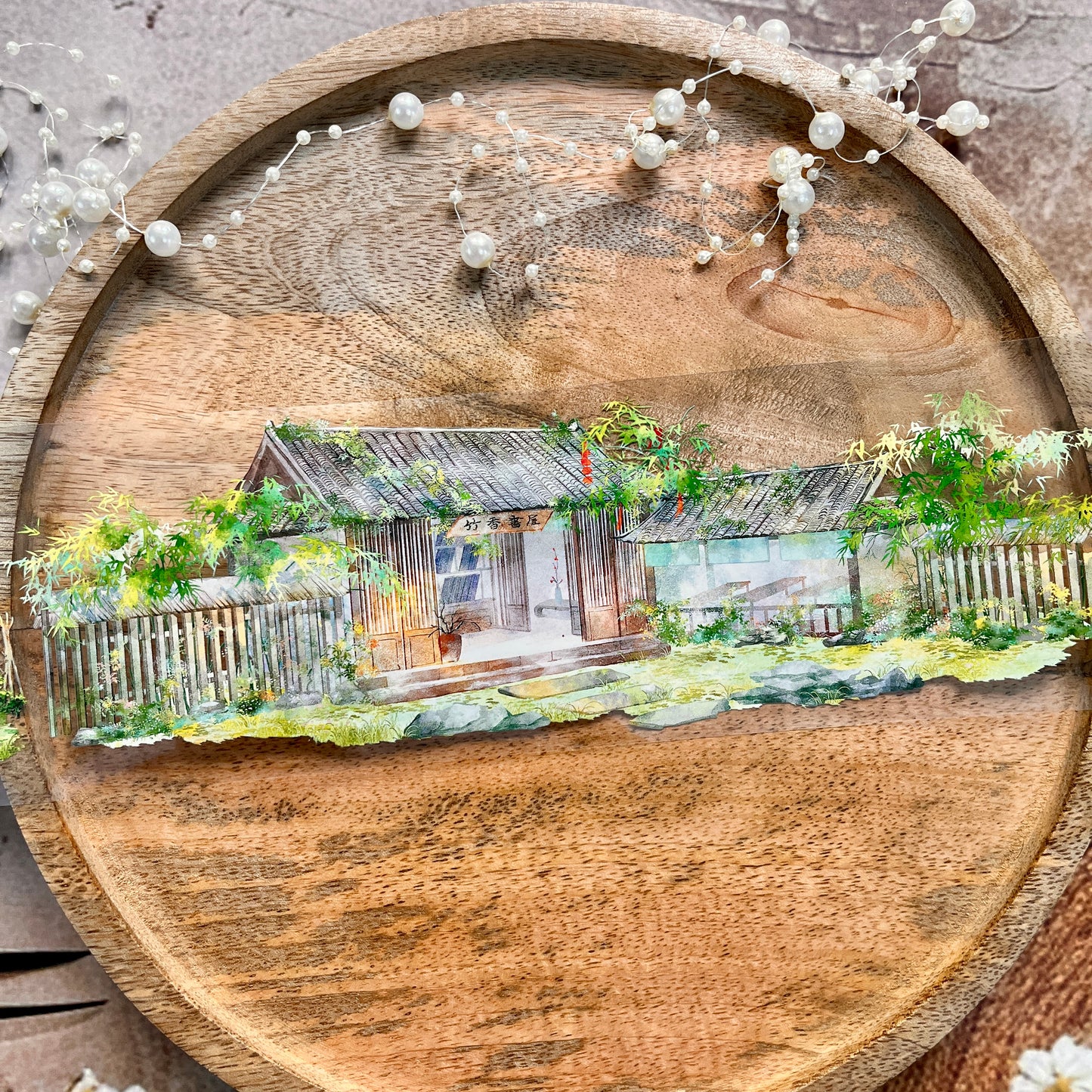 Spring Willow Ancient Hedgerow house PET Landscaping Tape