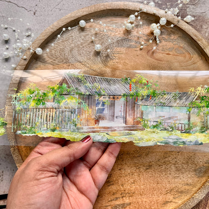 Spring Willow Ancient Hedgerow house PET Landscaping Tape