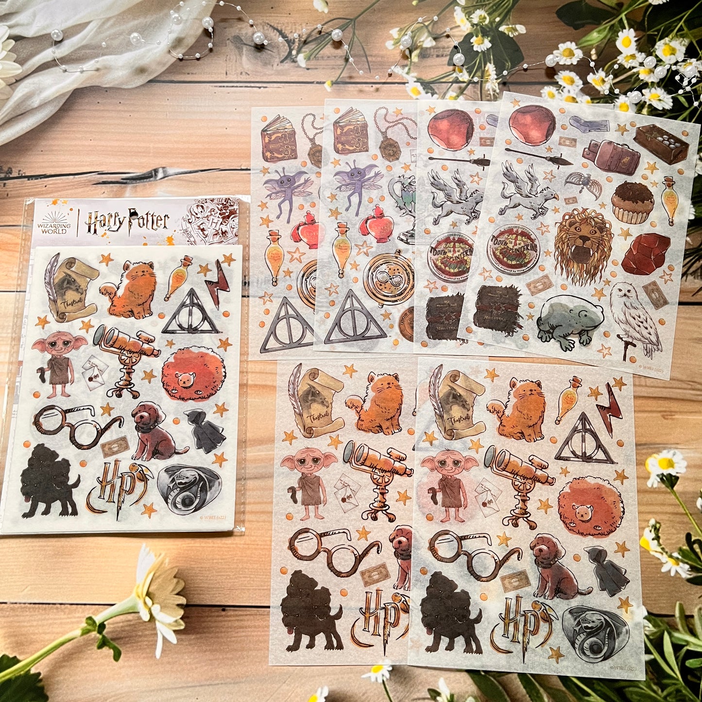 6pcs/pack Harry Potter theme Decorative Stickers Pack