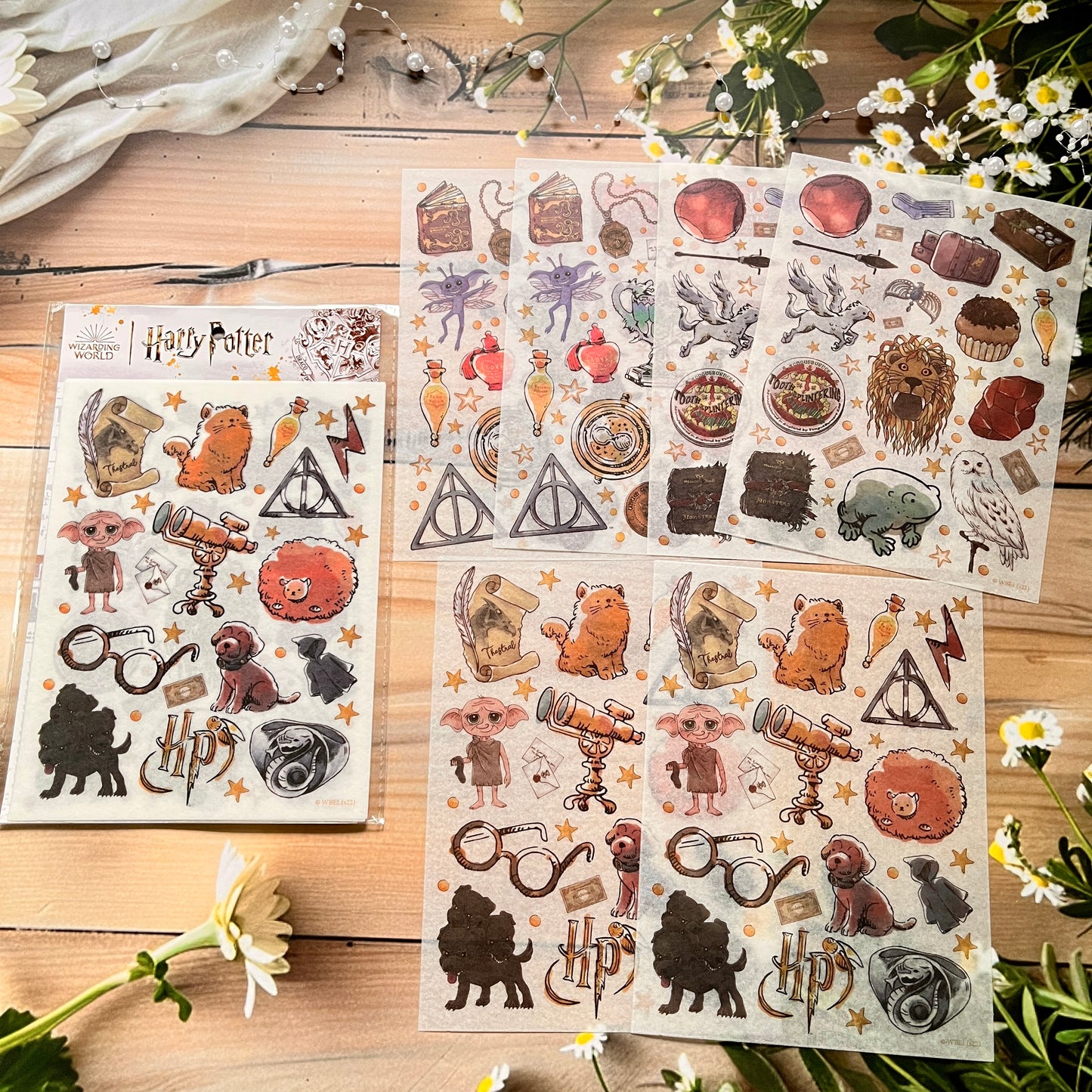 6pcs/pack Harry Potter theme Decorative Stickers Pack