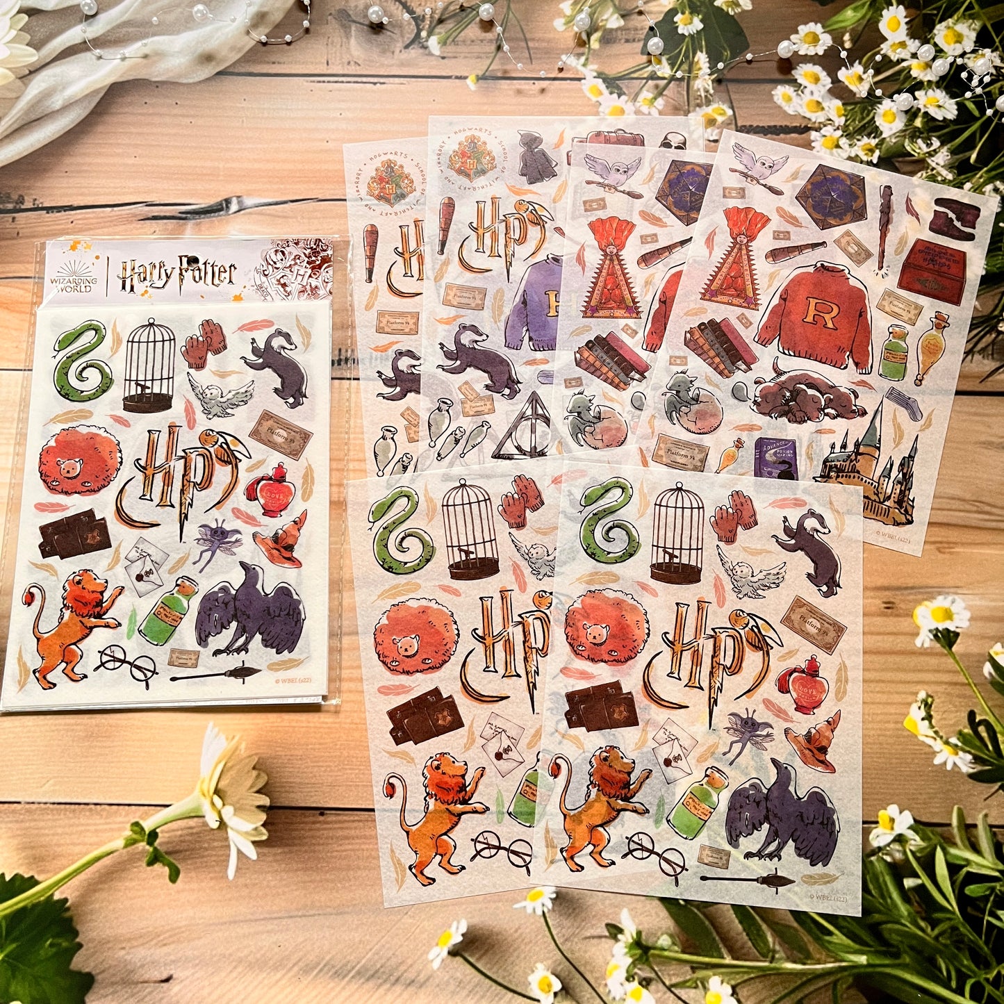 6pcs/pack Harry Potter theme Decorative Stickers Pack