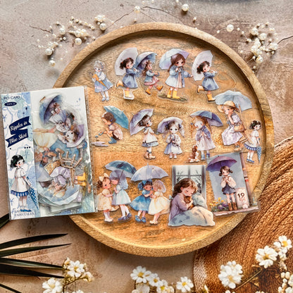 30 Pcs Rainy Season Fairy Tale Series Cartoon Character Scrapbooking Stickers